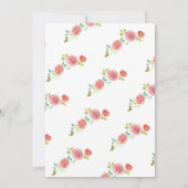 Floral Waterverf Moederdag aan dochter Kaart (Achterkant)