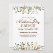 Floral Waterverf Moederdag Brunch Save The Date (Voorkant)