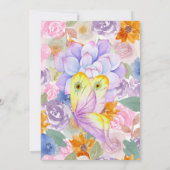 Floral Waterverf Moederdag Brunch Uitnodiging (Achterkant)