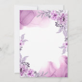 Floral Waterverf Moederdag Brunch Uitnodiging (Achterkant)