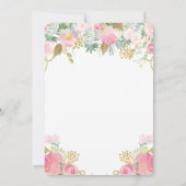 Floral Waterverf Moederdag Brunch Uitnodiging (Achterkant)