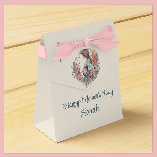 Floral Waterverf Moederdag Mam om cadeaudoos te wo Bedankdoosjes