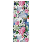 Floral Waterverf Moederdag Wijn Cadeautas (Achterkant)