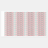 Floral Waterverf Name Labels (Vel)