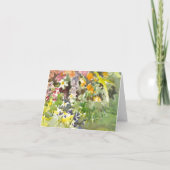 Floral Waterverf Note Kaart - Blank (Achterkant)