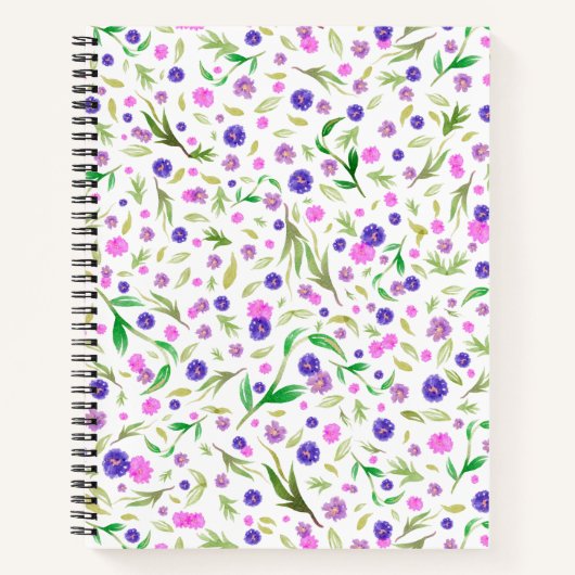 Floral Waterverf Notitieboek Journal voor Moms (Voorkant)