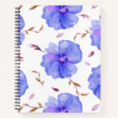 Floral Waterverf Notitieboek voor werk of journali (Voorkant)