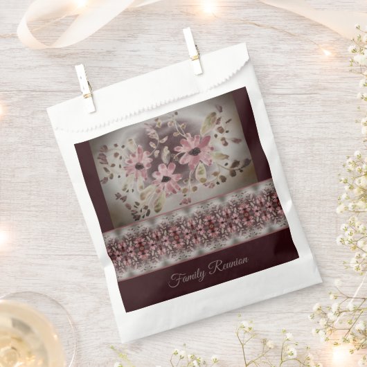  Floral Waterverf Ontworpen Bedankzakje (Geknipt)