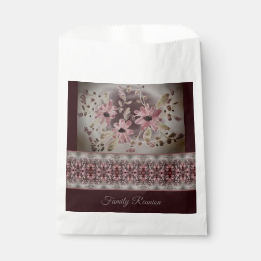  Floral Waterverf Ontworpen Bedankzakje (Voorkant)