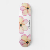 Floral Waterverf op maat Persoonlijk Skateboard (Voorkant)