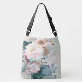 Floral Waterverf pastel Crossbody Tas (Voorkant)