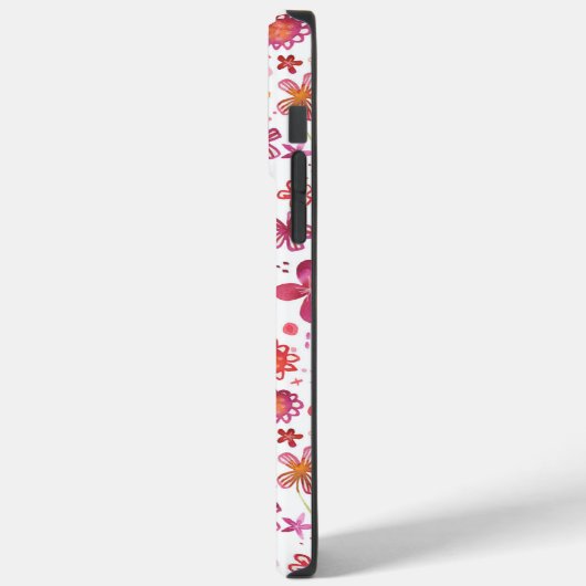 Floral Waterverf Pattern Case-Mate iPhone Case (Achterkant / Links)