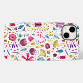 Floral Waterverf Pattern Case-Mate iPhone Case (Achterkant (horizontaal))