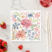 Floral Waterverf Pattern Servet (Insitu)