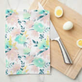 Floral Waterverf Pattern Theedoek (Quarter Fold)