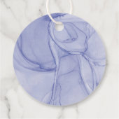 Floral Waterverf Pop het als ze Pop Bedankjes Labels (Achterkant)