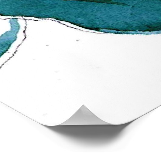 Floral-waterverf Poster (Hoek)