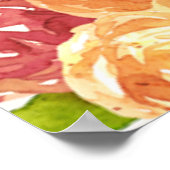 Floral Waterverf Retirement Party Poster (Hoek)