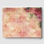 Floral Waterverf Roos Wedding Guest Book Gastenboek (Achterkant)