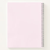 Floral Waterverf Roze Baby shower Guest Book Notitieboek (Achterkant)