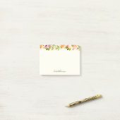 Floral Waterverf Rustic Country Art Specialized Post-it® Notes (Op bureau)