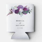 Floral Waterverf Script bruiloft Blikjeskoeler (Achterkant)