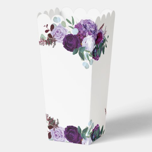 Floral Waterverf Script Wedding Bedankt Bedankdoosjes (Achterkant)