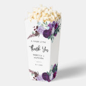 Floral Waterverf Script Wedding Bedankt Bedankdoosjes (Popped)
