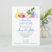 Floral Waterverf Soft Pastel Kaart (Staand voorkant)