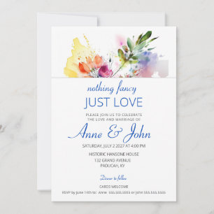 Floral Waterverf Soft Pastel Kaart