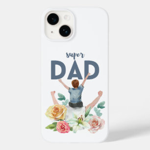 Floral Waterverf-Super Dad Design Case-Mate iPhone 14 Hoesje