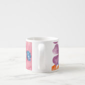 Floral Waterverf Symphony: een naadloos patroon Espresso Kop (Achterkant)