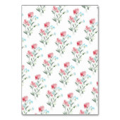 Floral Waterverf Trouwtafel Opdrachten van gasten Kaart (Achterkant)