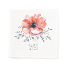 Floral Waterverf Tuin bruiloft