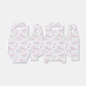 Floral Waterverf Unicorn Pattern Bedankdoosjes (Uitgevouwen)