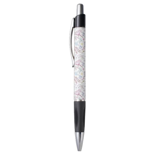 Floral Waterverf Unicorn Pattern Pen (Top (Verticaal))