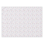 Floral Waterverf Unicorn Pattern Tafelkleed (Voorkant (Horizontaal))