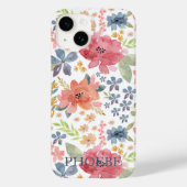 Floral Waterverf van telefoonkwestie  Case-Mate iPhone Case (Achterkant)