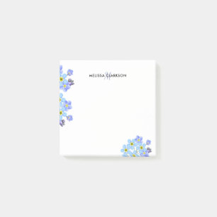 Floral Waterverf vergeet me niet de naam van een m Post-it® Notes