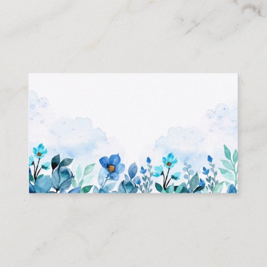 Floral Waterverf Visitekaartje (Achterkant)
