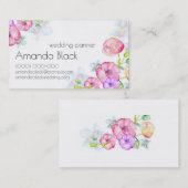 Floral Waterverf Visitekaartje (Voorkant / Achterkant)