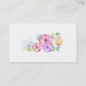 Floral Waterverf Visitekaartje (Achterkant)