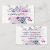 Floral-Waterverf Visitekaartje (Voorkant / Achterkant)