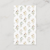 Floral Waterverf Visitekaartje (Achterkant)