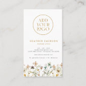 Floral Waterverf Visitekaartje (Voorkant)