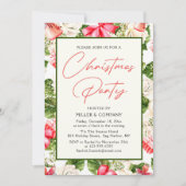 Floral-Waterverf voor kerstfeestdagen Kaart (Voorkant)