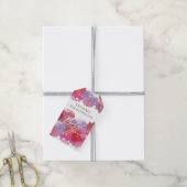 Floral Waterverf Vrijgezellenfeest Cadeaulabel (Met Touw)