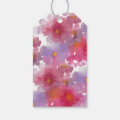 Floral Waterverf Vrijgezellenfeest Cadeaulabel (Achterkant)