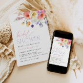 Floral Waterverf Vrijgezellenfeest Kaart