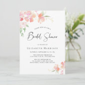 Floral Waterverf Vrijgezellenfeest Kaart (Staand voorkant)